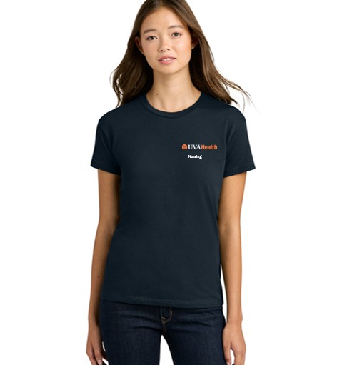 Next Level Ladies Ringspun Cotton Short Sleeve Relaxed Navy Tshirt